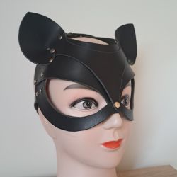 Kočičí maska černá